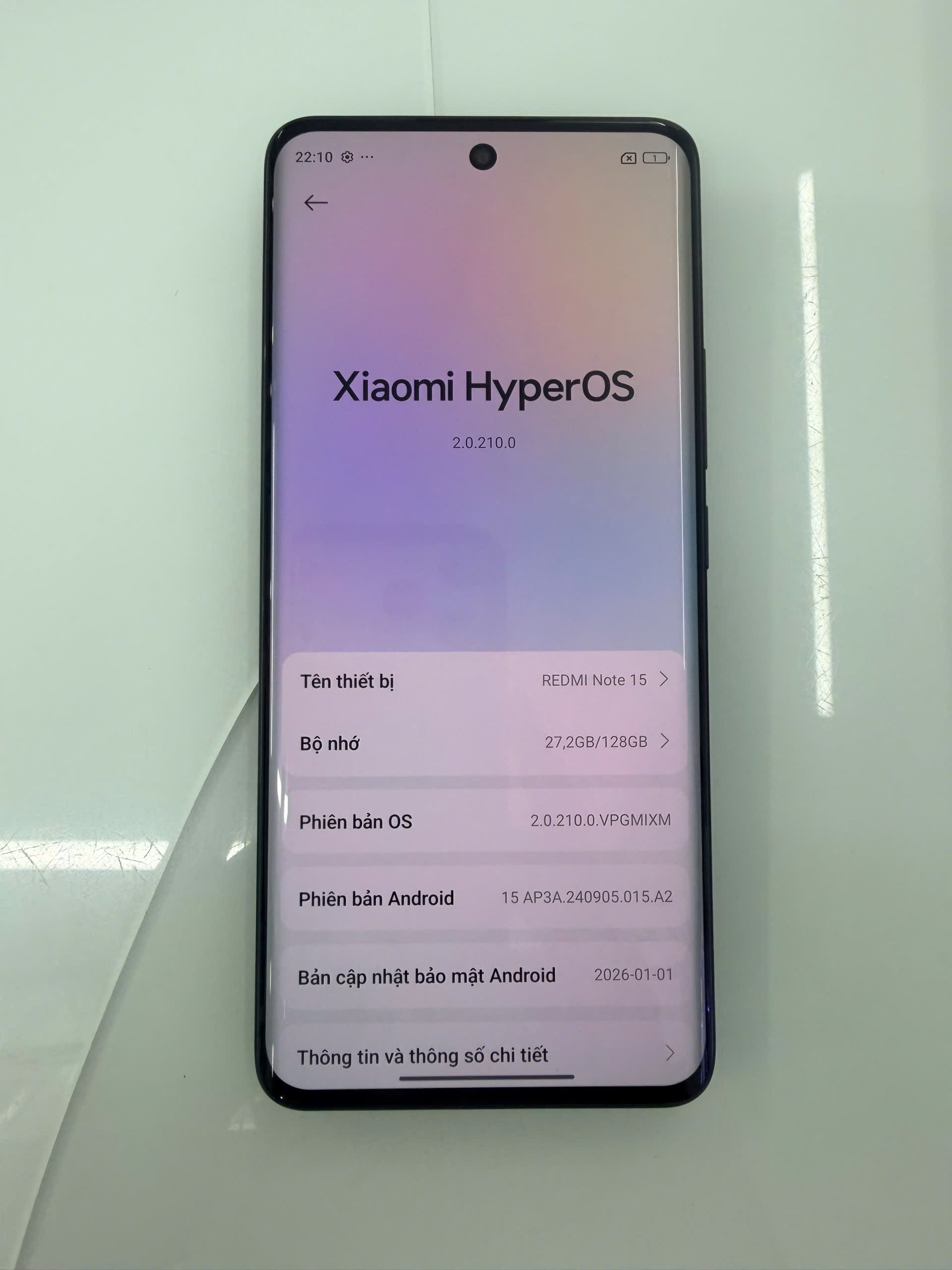 ĐIỆN THOẠI DI ĐỘNG (TEL) REDMI NOTE 15 6.77"/MTK Helio G100-Ultra/6G/128G/108MP+2MP/20MP/6000mAh (2510DRA23E)/ĐEN (6932554476113