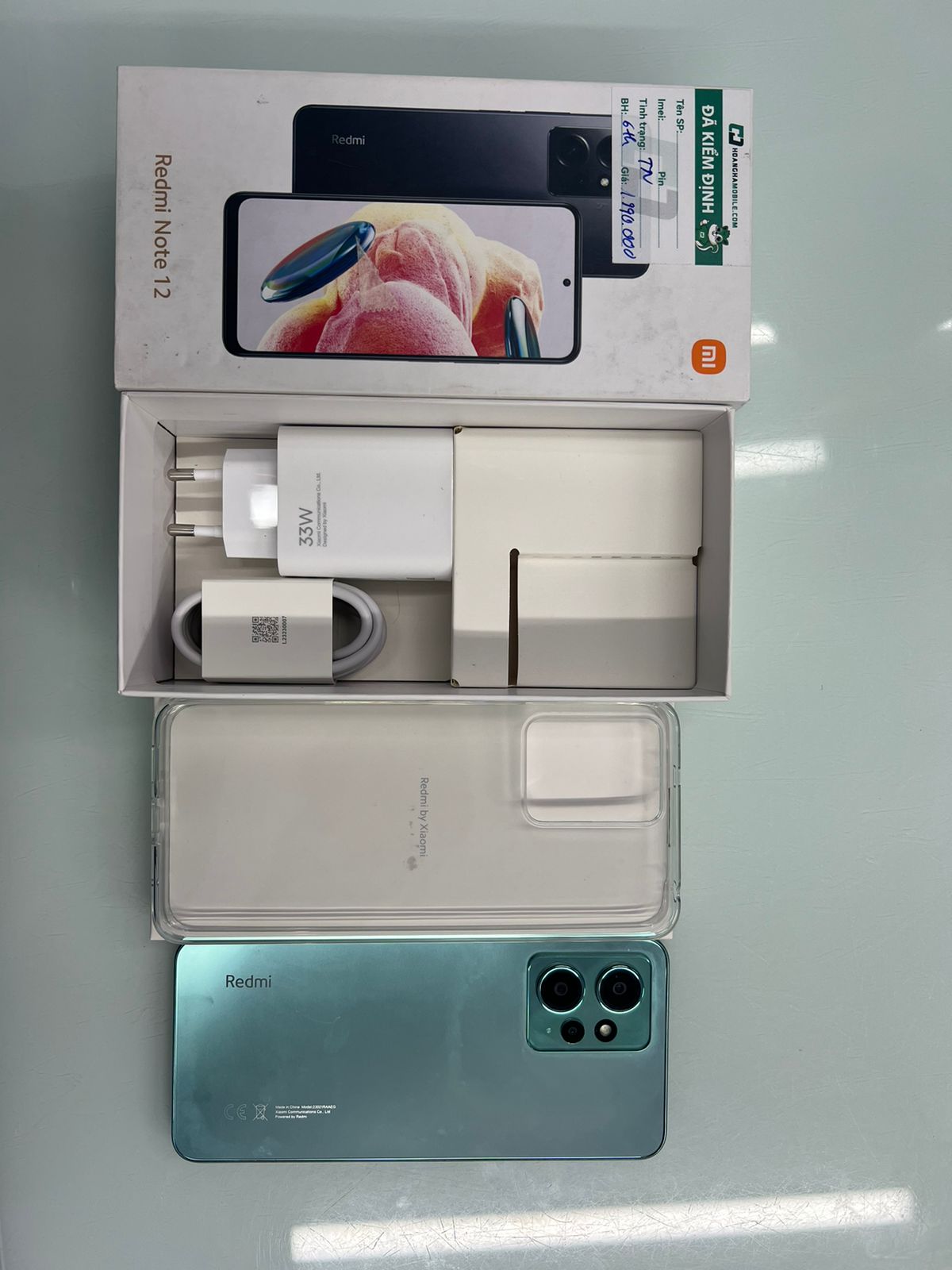 Điện thoại di động (TEL) Redmi Note 12 6.7/SNAP 685/4G/128G/50MP+8MP+2MP/13MP/5000mAh/(23021RAAEG) TN - 865480061535942 - RN12TZ
