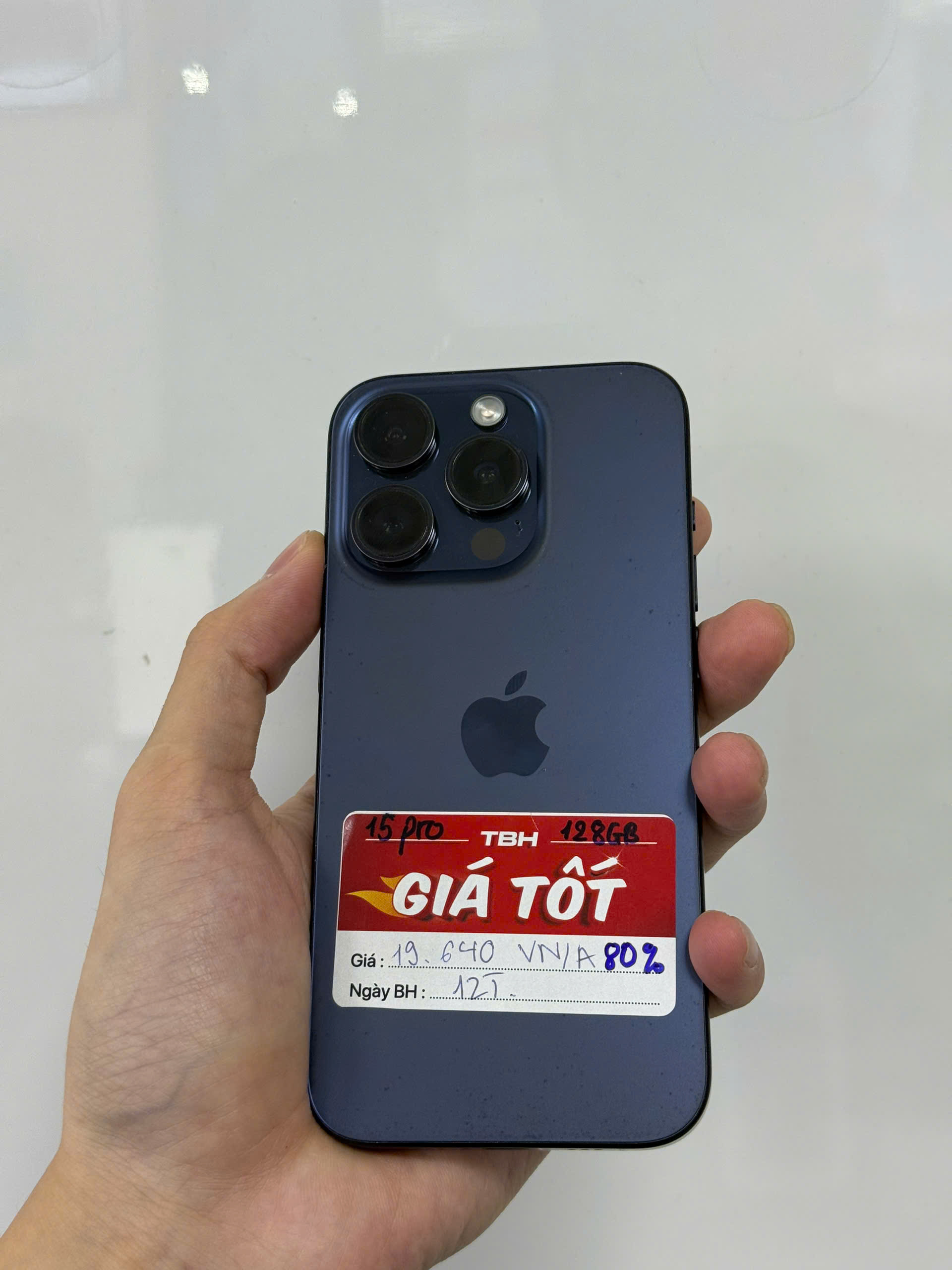 ĐTDĐ Apple iPhone 15 Pro 128GB Blue Titanium_MTV03VN/A - 357627942349290 - MTV03VN