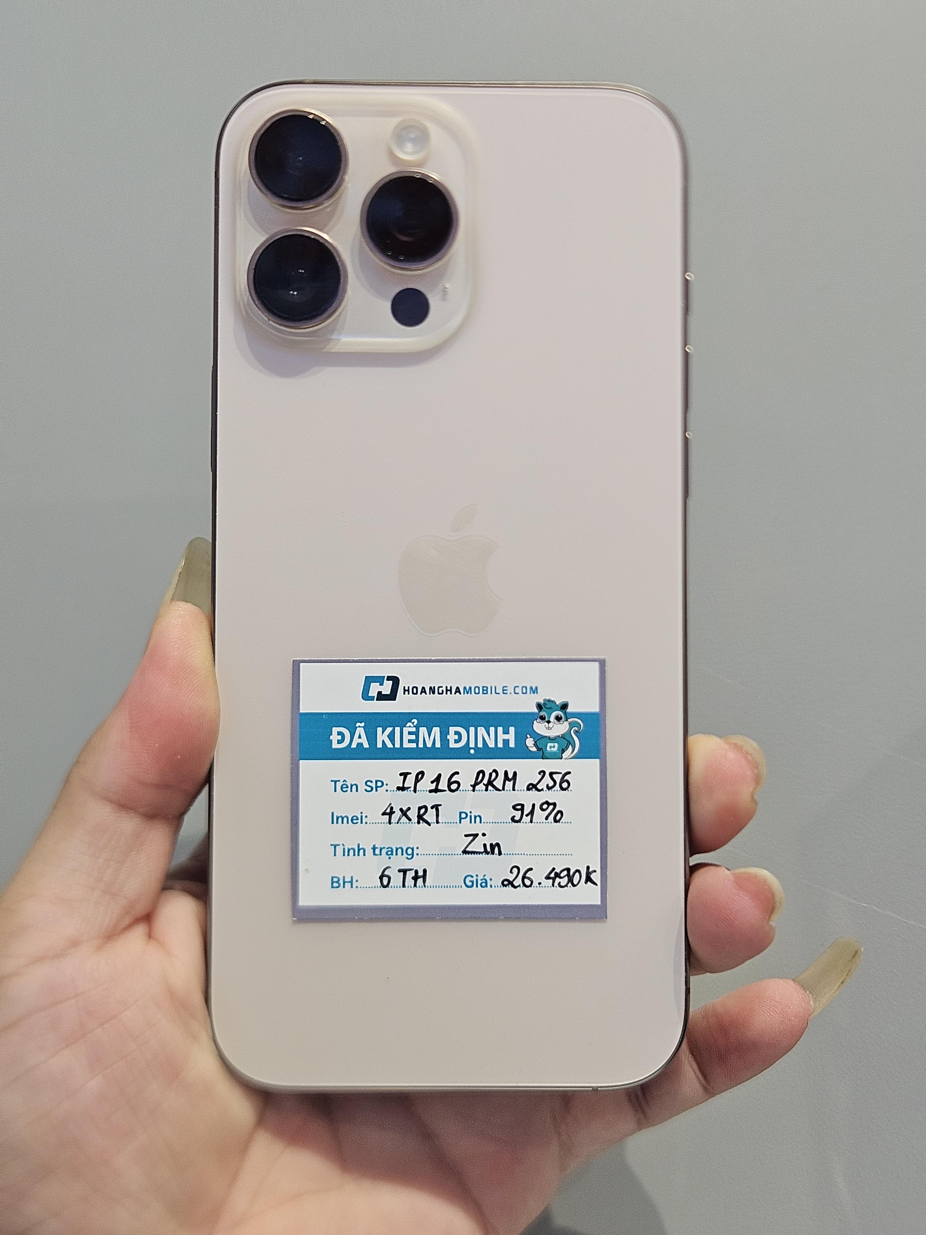iPhone 16 Pro Max 256GB - Chính hãng VN/A Cũ
