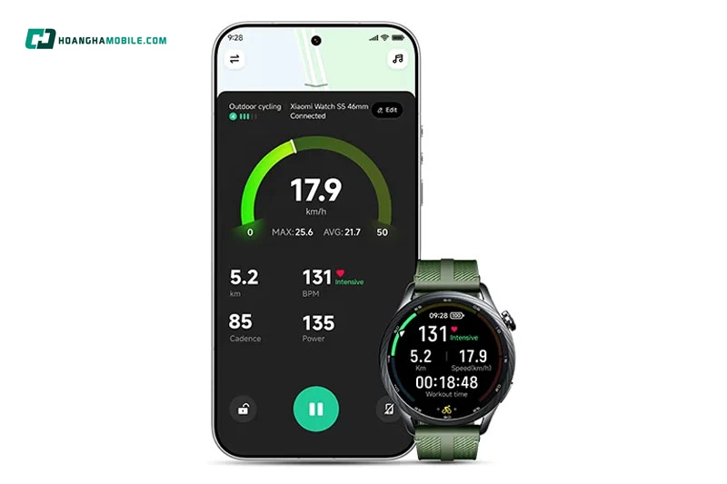 Xiaomi Watch S5 46mm có các tính năng sức khỏe phổ biến như đo nhịp tim. Xiaomi Watch S5 46mm có các tính năng sức khỏe phổ biến như đo nhịp tim.