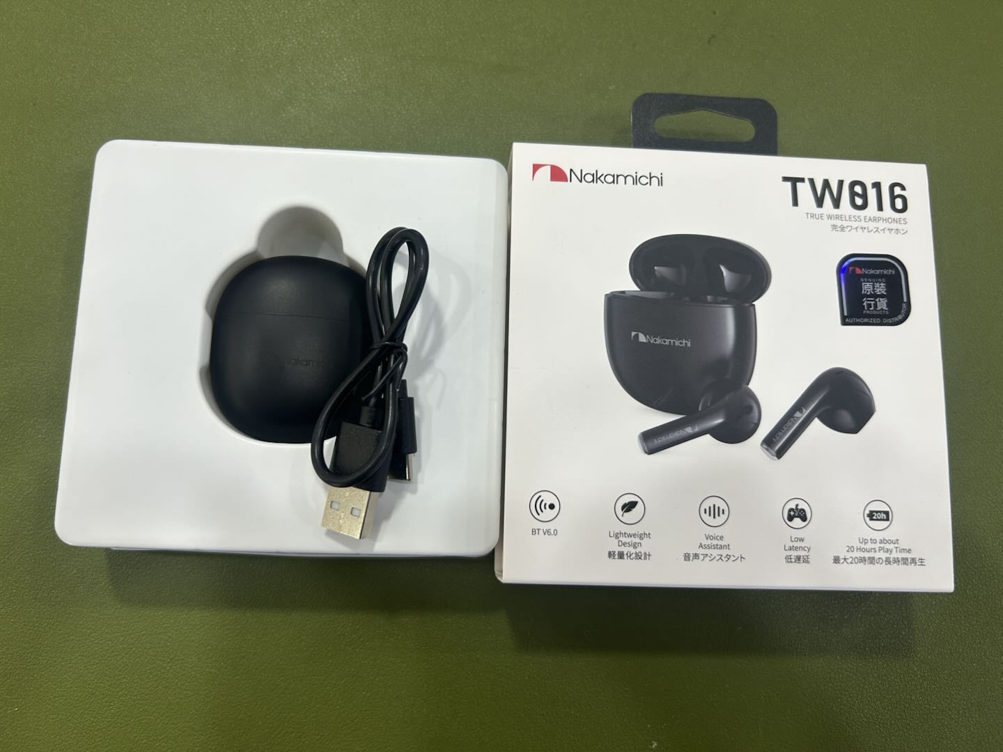 Tai Nghe TWS Nakamichi TW016, BT 6.0, Màng Loa 13mm, Nghe Đến 20H - Hàng Chính Hãng (Đen)