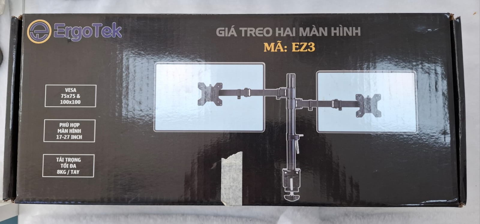 Giá treo 2 màn hình gắn bàn EZ3 (17-27inch) Cũ