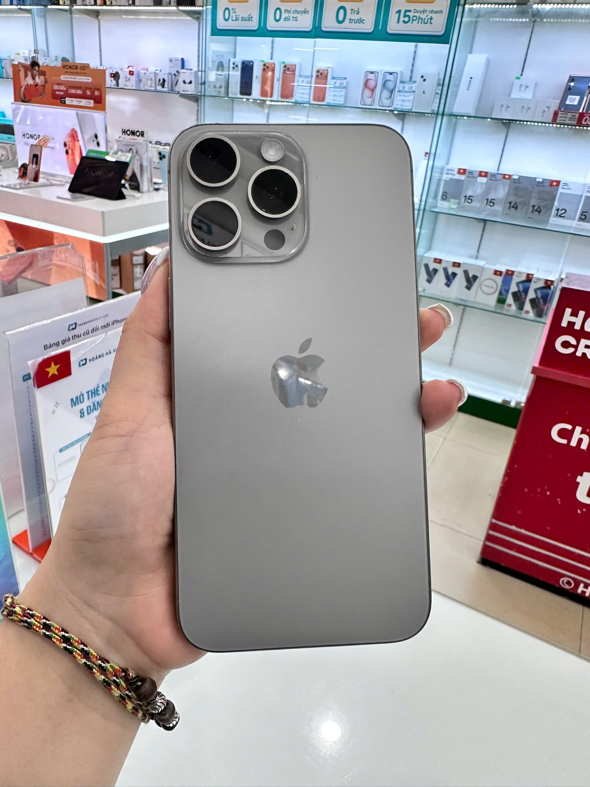 ĐTDĐ Apple iPhone 15 Pro Max 256GB Natural Titanium_MU793VN/A