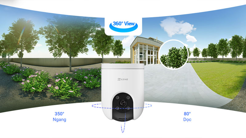 Camera IP Wifi EZVIZ H8C Pro 2K 3MP sở hữu độ phân giải 2304 × 1296.