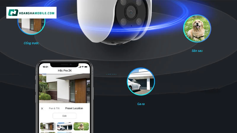 Tính năng đàm thoại 2 chiều giúp người dùng giao tiếp trực tiếp qua camera. Tính năng đàm thoại 2 chiều giúp người dùng giao tiếp trực tiếp qua camera.