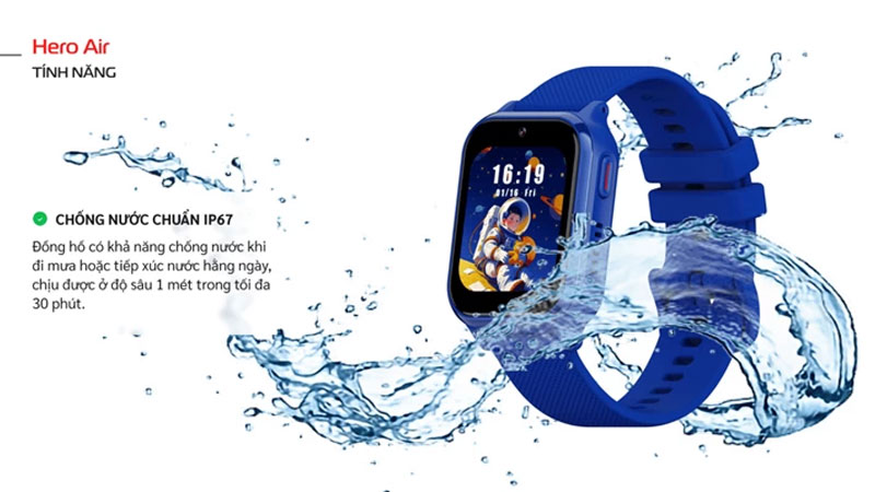 Masstel Hero Air có khả năng chống nước chuẩn IP67.
