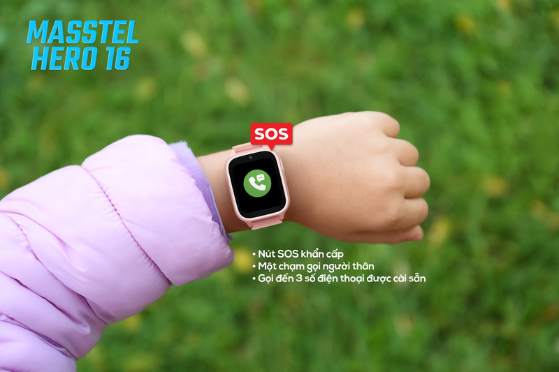 Tiện ích SOS khẩn cấp của đồng hồ masstel.