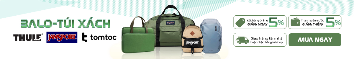 Balo túi xách thule - tomtoc - jansport