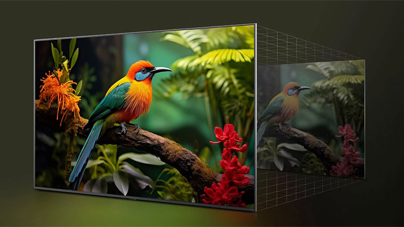 4K Super Upscaling là một trong những tính năng đáng chú ý của LG 55UA8055PSA.
