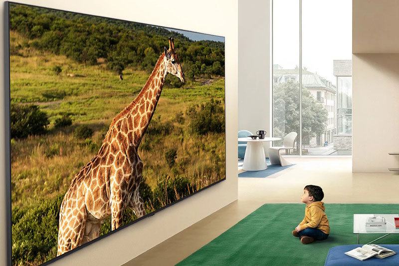 Smart TV 4K LG QNED evo 86QNED86BSA có kích thước màn hình lớn.