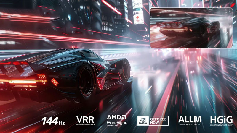 LG QNED86BSA 86 inch phù hợp với người dùng chơi game console hoặc PC.