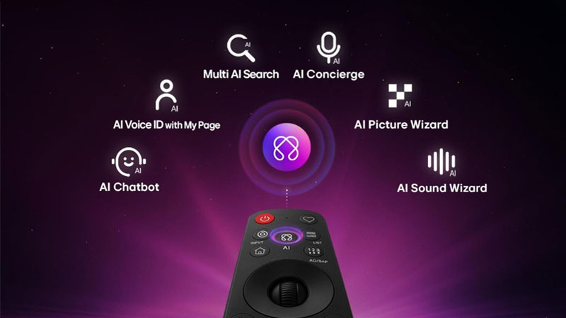 TV LG QNED86BSA chạy webOS 26, mang lại trải nghiệm Smart TV hiện đại với trình duyệt web.