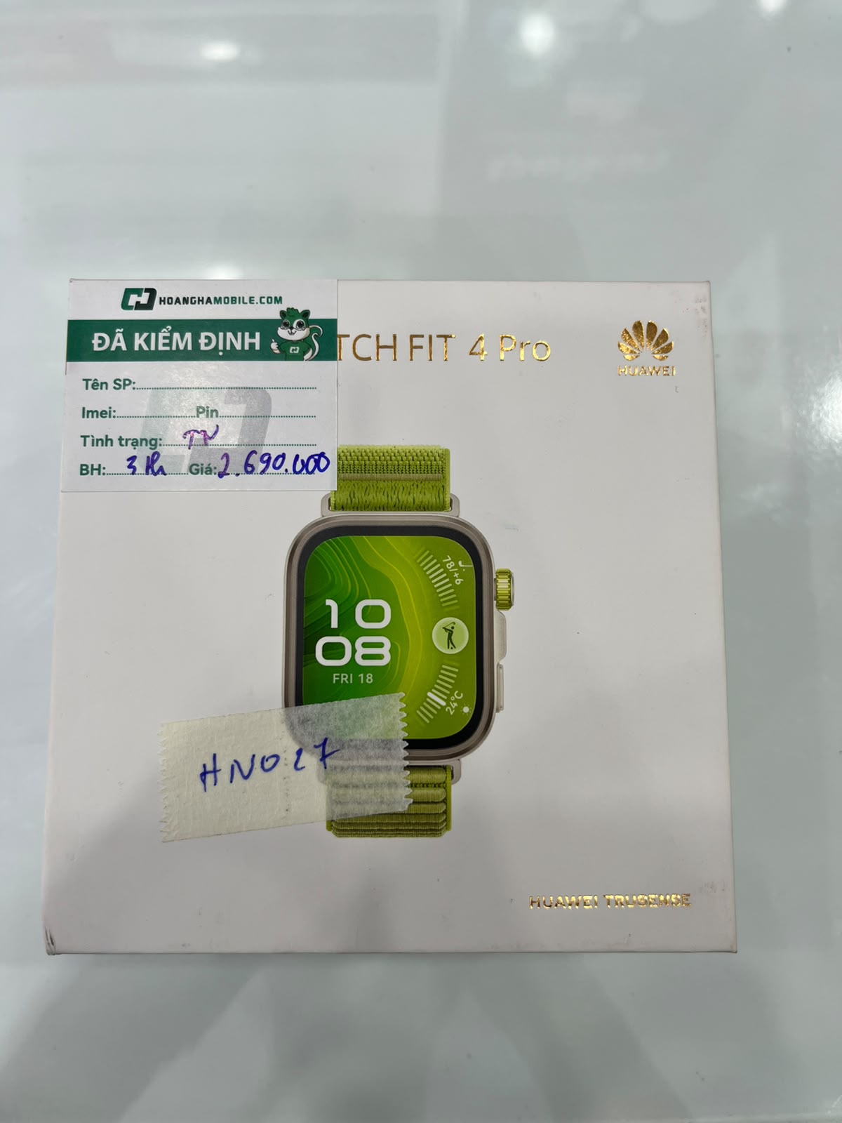 ĐỒNG HỒ THÔNG MINH(WATCH)HUAWEI SYA-B29 FIT 4 Pro/DÂY Nylon/XANH LÁ/ADU_Demo(6942103154485_DM)