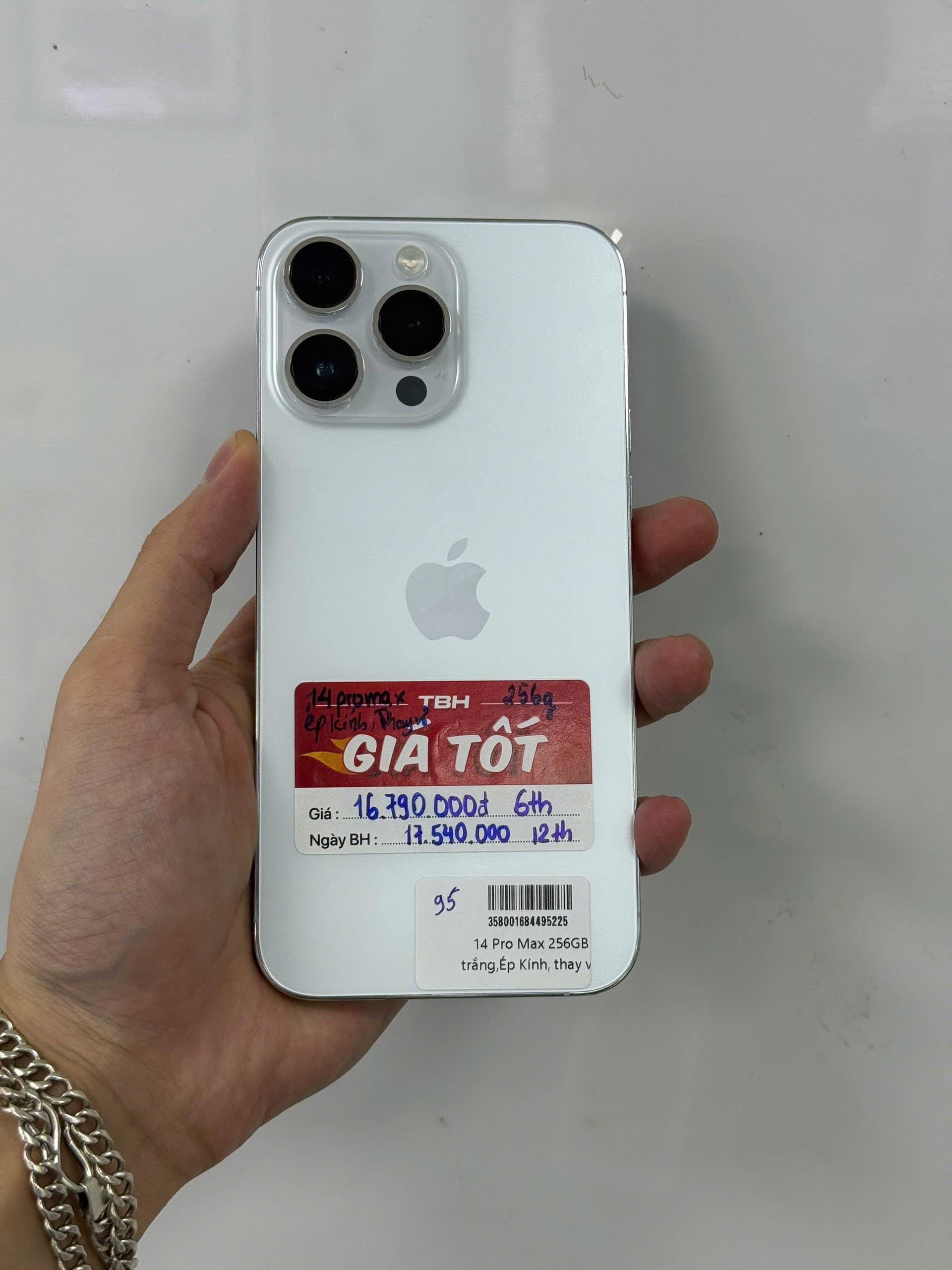 ĐTDĐ Apple iPhone 14 Pro Max 256GB Silver - Cũ - 358001684495225 - IPC14MS256