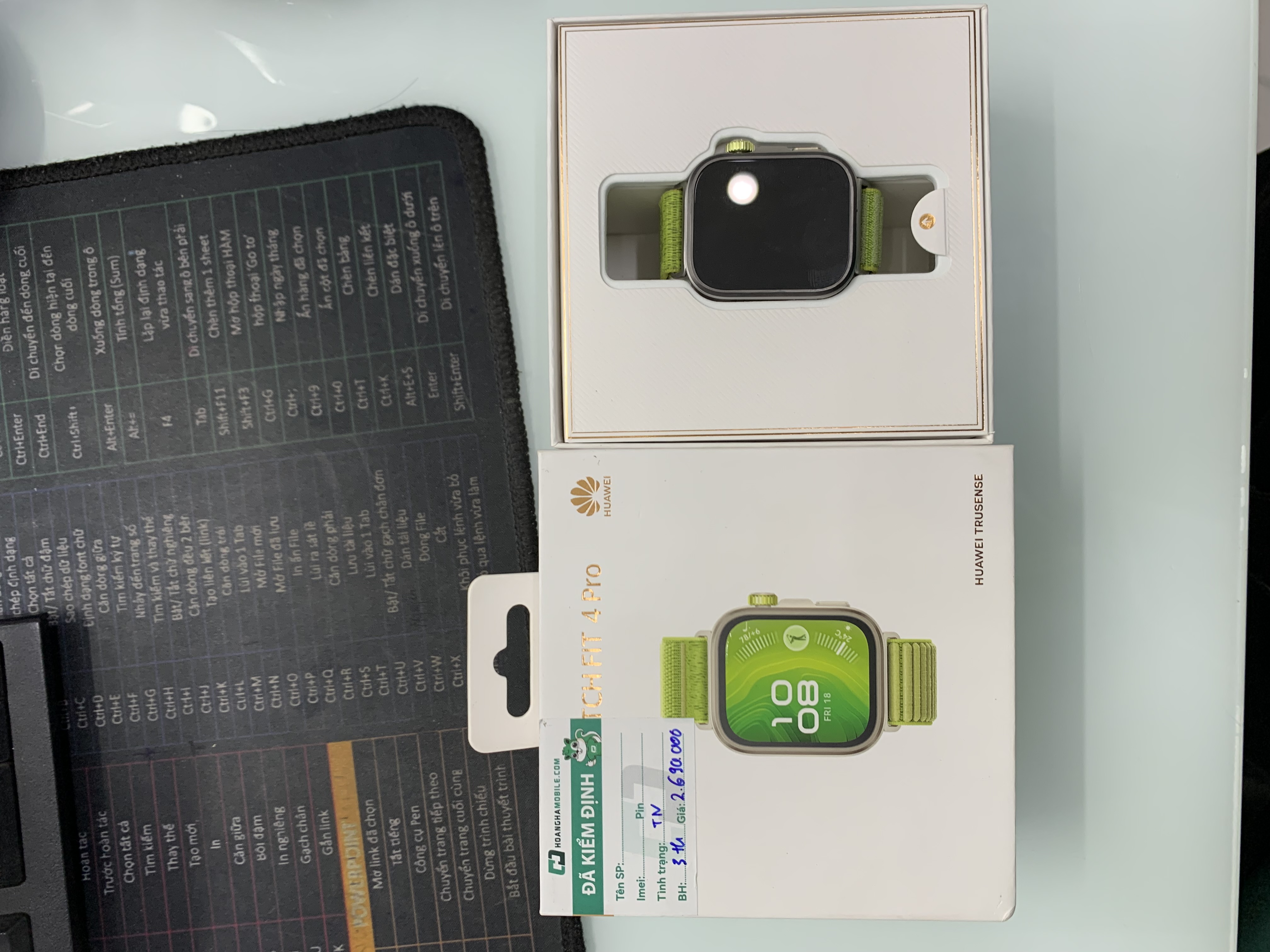 ĐỒNG HỒ THÔNG MINH(WATCH)HUAWEI SYA-B29 FIT 4 Pro/DÂY Nylon/XANH LÁ/ADU_Demo
