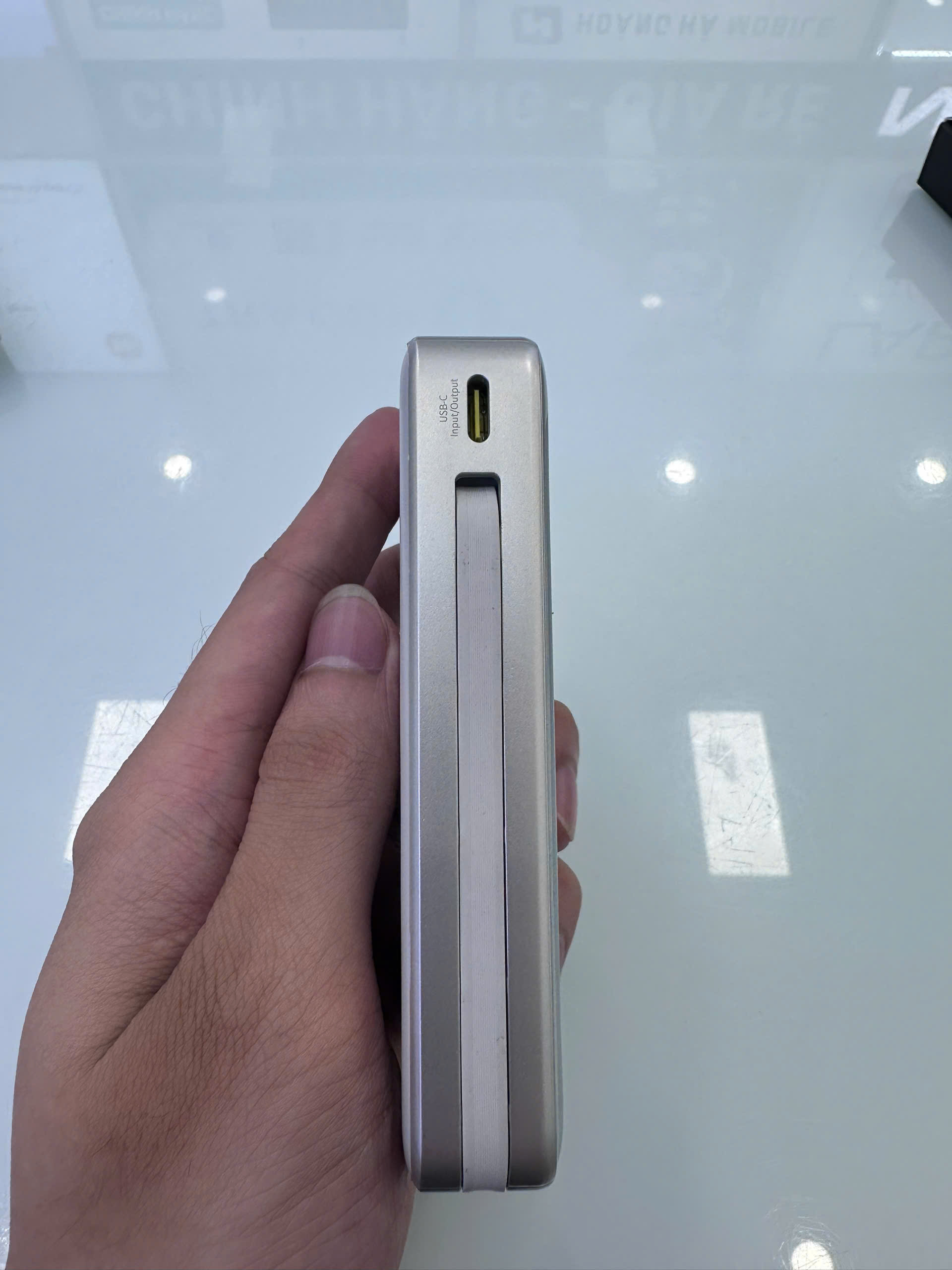 Sạc dự phòng hiệu Baseus Nomos 3-in-1 10000mAh 45W - Màu xám bạc