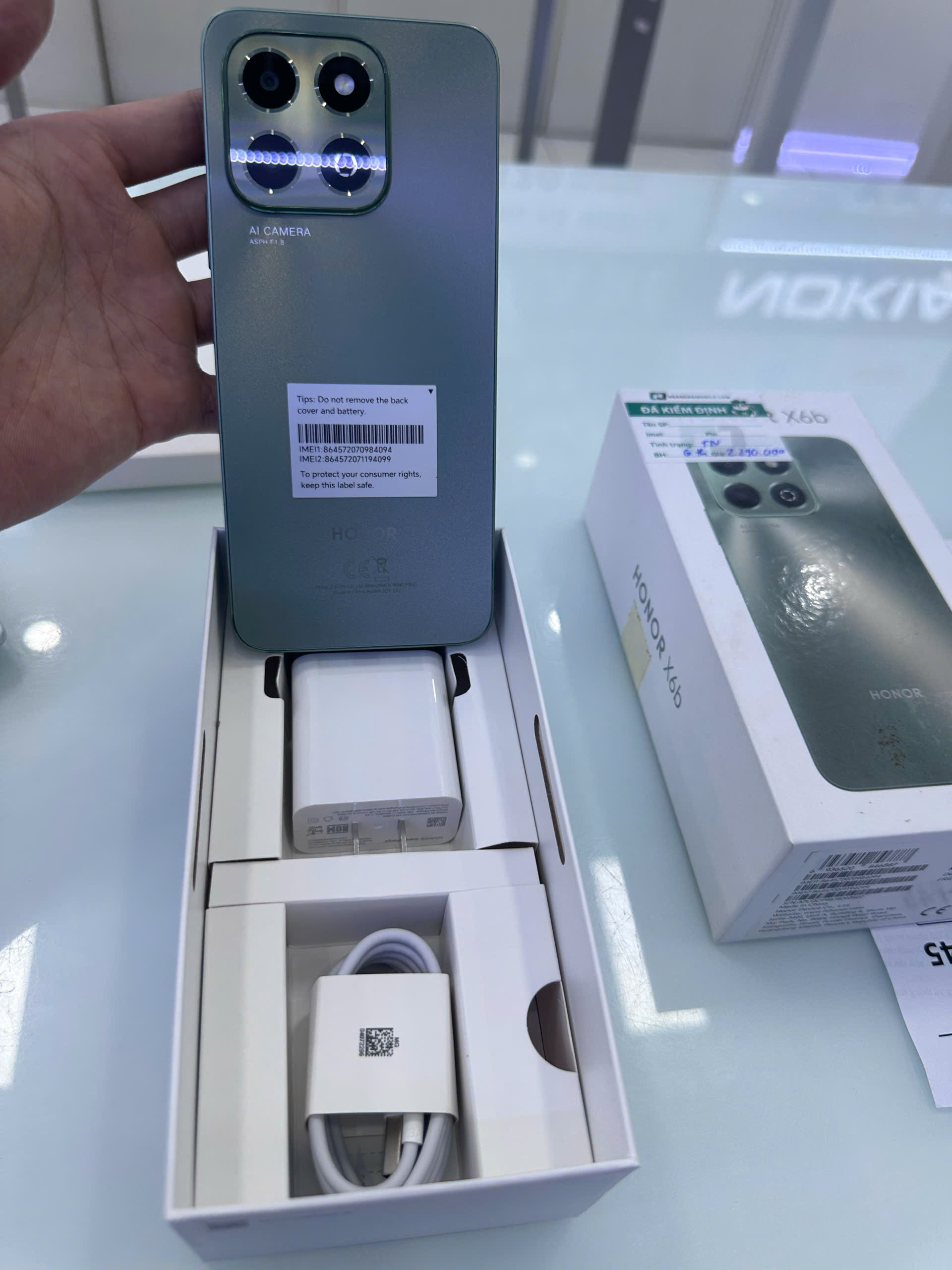 Điện thoại thông minh Honor X6b (6+128GB) Xanh (Forest Green)