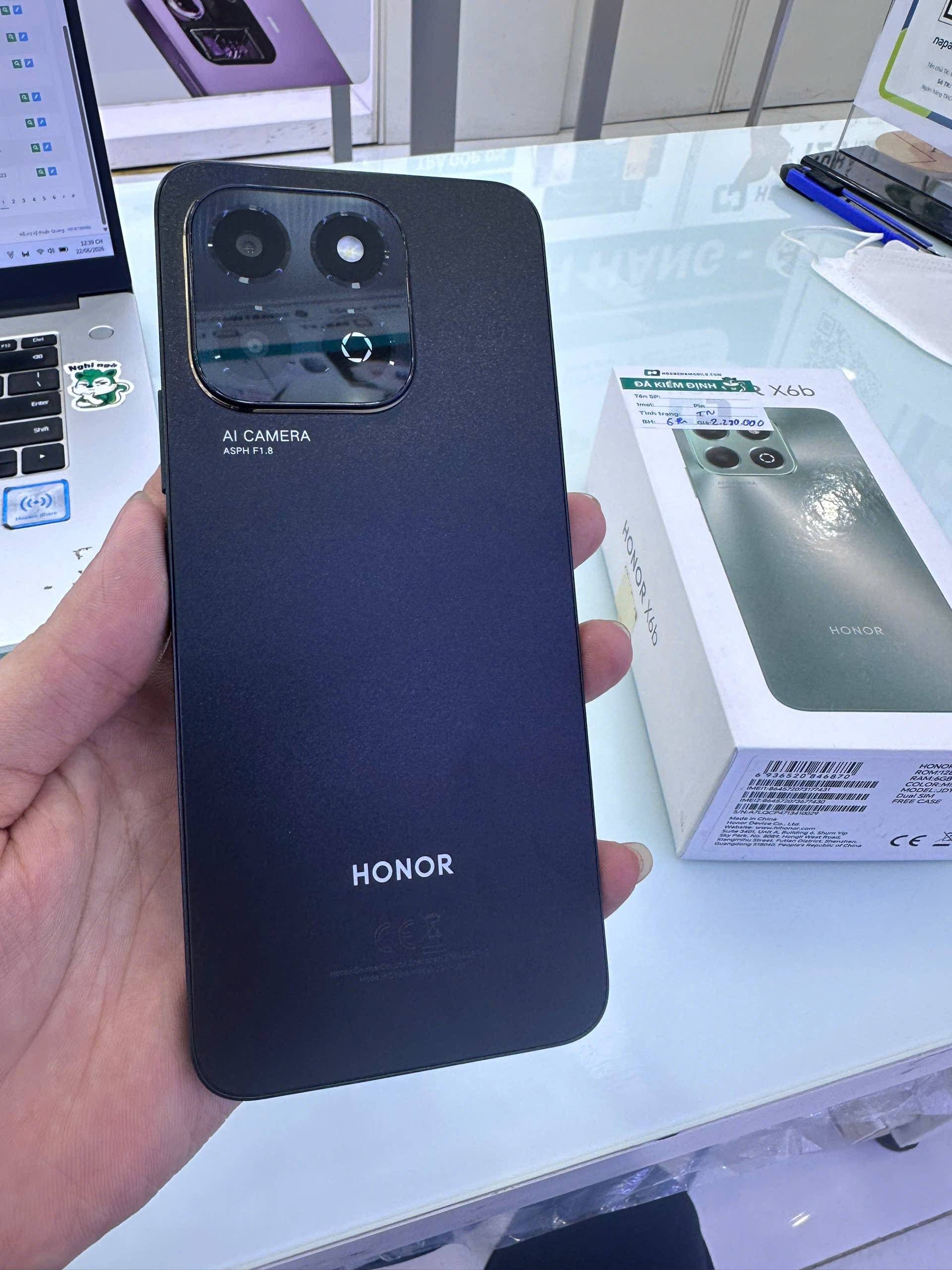 Điện thoại thông minh Honor X6b (6+128GB) Đen 
