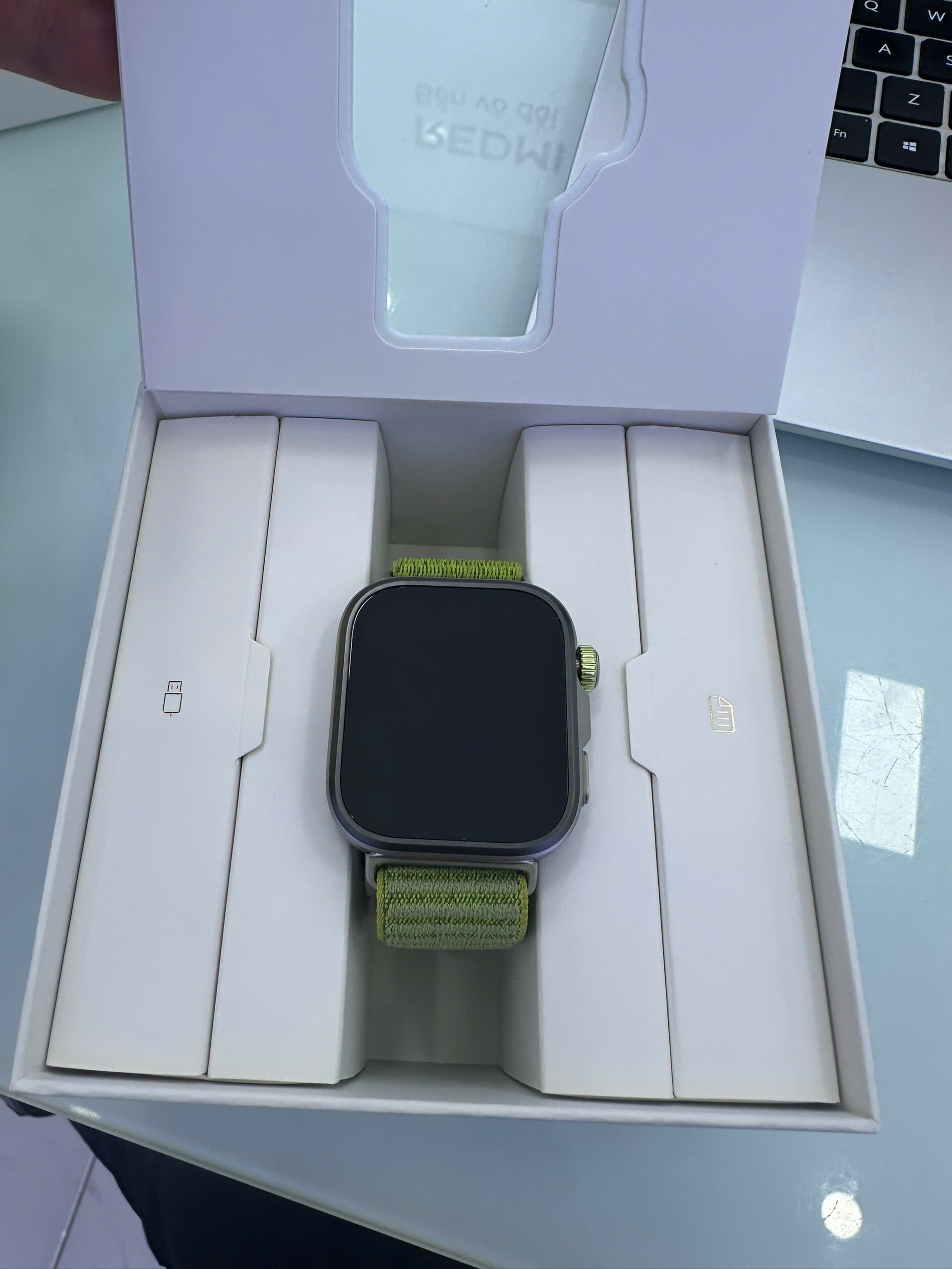 ĐỒNG HỒ THÔNG MINH(WATCH)HUAWEI SYA-B29 FIT 4 Pro/DÂY Nylon/XANH LÁ
