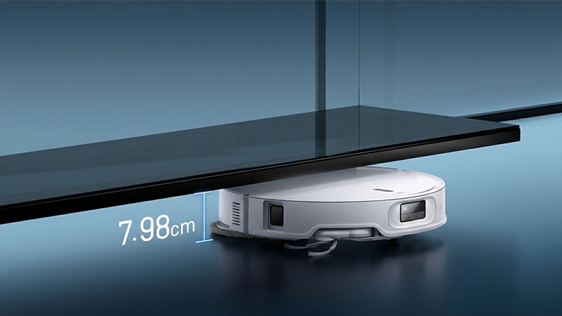 Điểm khác biệt lớn của Roborock QRevo Edge 2 là thiết kế siêu mỏng 7.98cm.