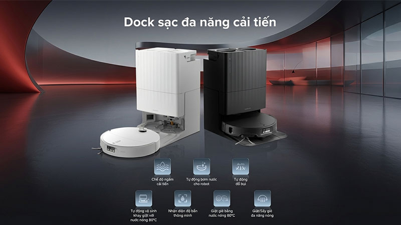 Giảm thao tác thủ công sau khi robot hoàn thành chu trình làm sạch.