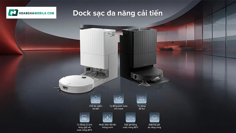 Giảm thao tác thủ công sau khi robot hoàn thành chu trình làm sạch. Giảm thao tác thủ công sau khi robot hoàn thành chu trình làm sạch.