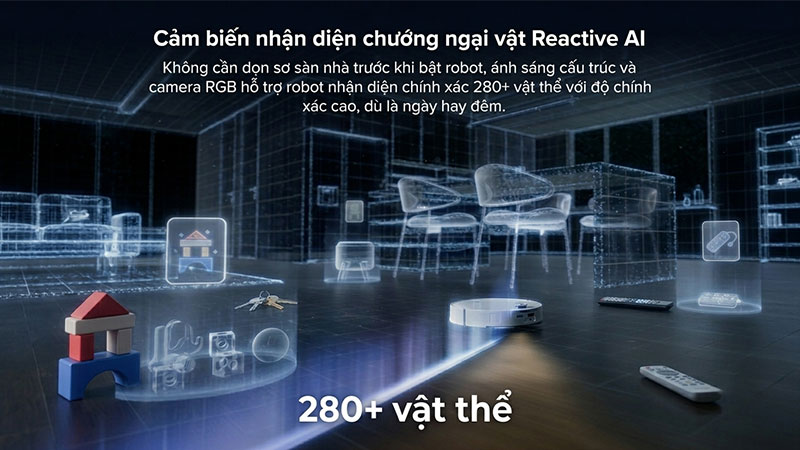 Robot nhận diện hơn 280 loại vật cản trong điều kiện ngày và đêm.