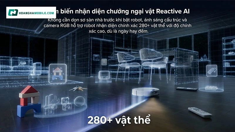 Robot nhận diện hơn 280 loại vật cản trong điều kiện ngày và đêm. Robot nhận diện hơn 280 loại vật cản trong điều kiện ngày và đêm.