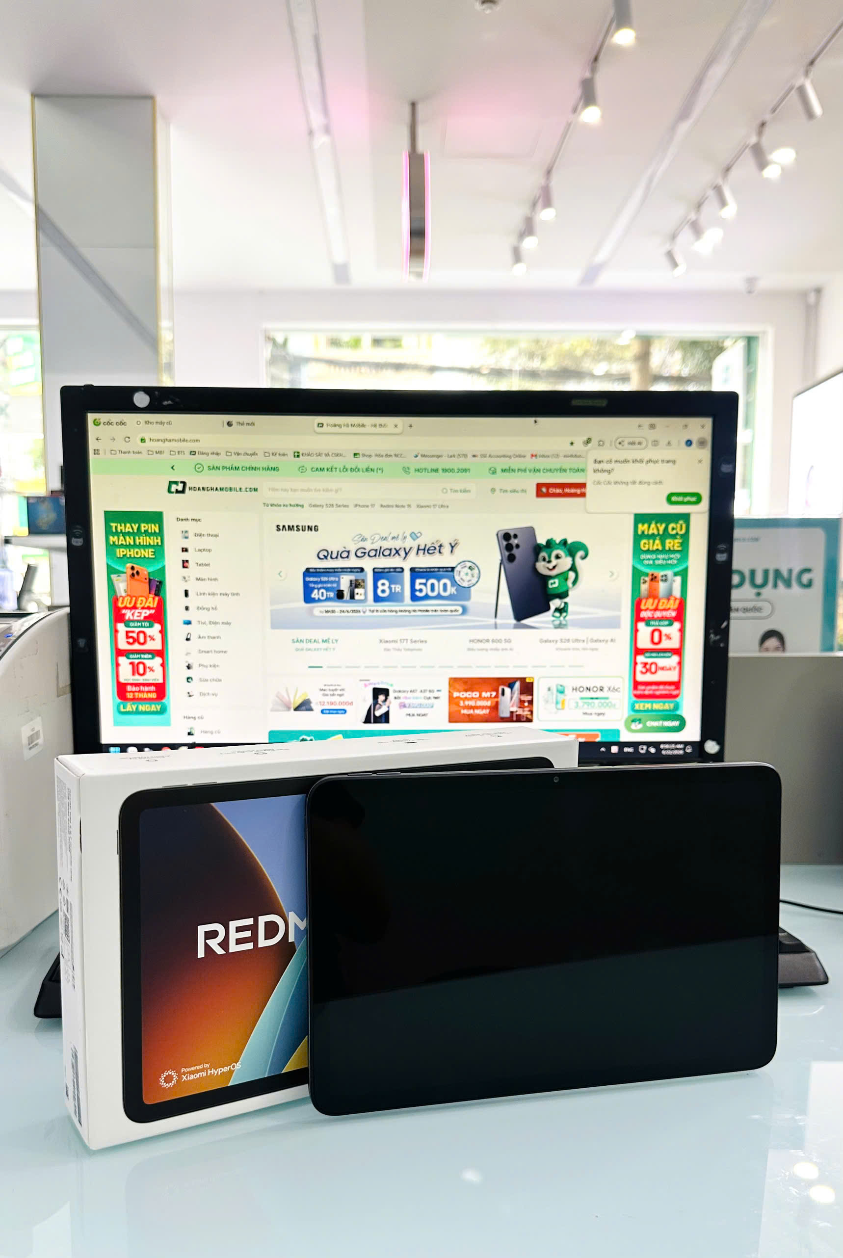 MÁY TÍNH BẢNG (TABLET) REDMI PAD 2 9.7"/SNAP 6S 4G GEN 2/4G/64G/8MP/5MP/7600mAh (2603ARP14G)/XÁM (6932554415822) - Máy cũ