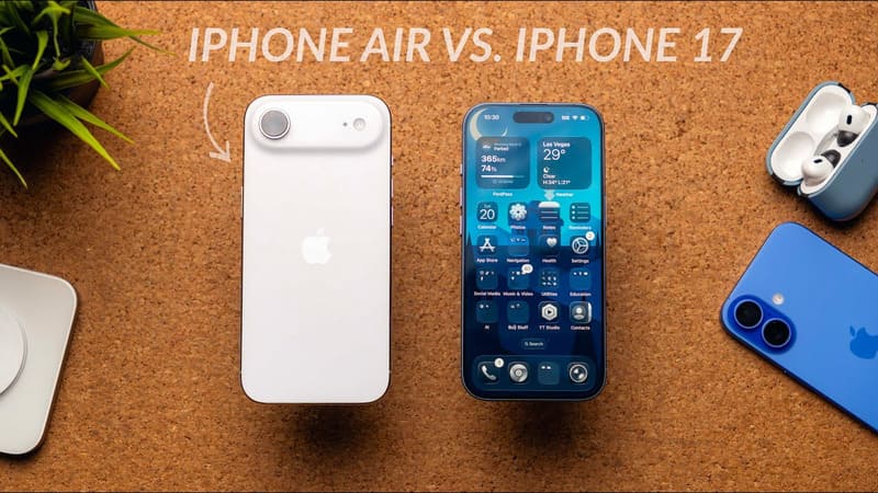 So sánh iPhone 17 và iPhone Air: Ưu tiên cân bằng hay mỏng nhẹ?