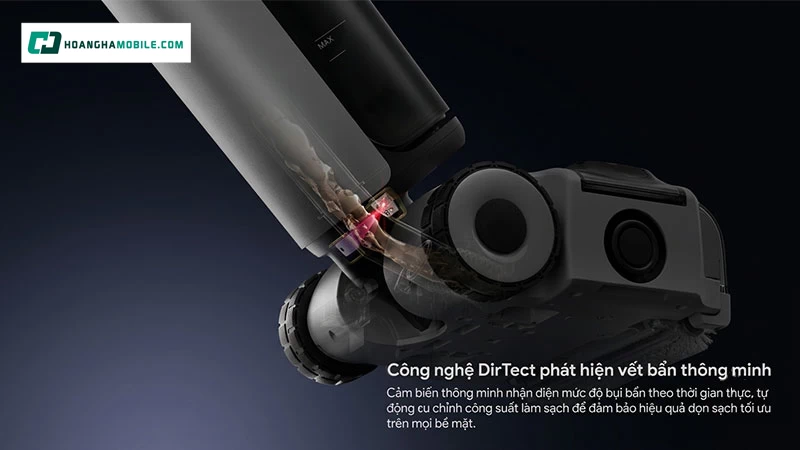 Công nghệ DirTect trên Roborock F25 Gen 2 giúp nhận diện mức độ bẩn theo thời gian thực. Công nghệ DirTect trên Roborock F25 Gen 2 giúp nhận diện mức độ bẩn theo thời gian thực.