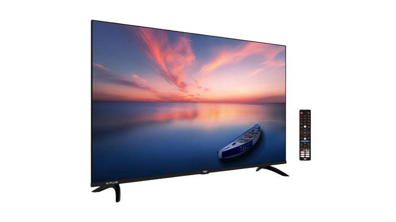 VUF55GQU01 dùng thiết kế Unibody nguyên khối kết hợp viền kim loại tràn cạnh.