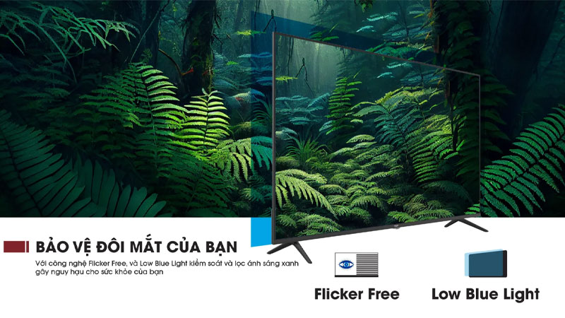 VUE65GSU01 có công nghệ hỗ trợ bảo vệ mắt như Flicker Free và Low Blue Light.