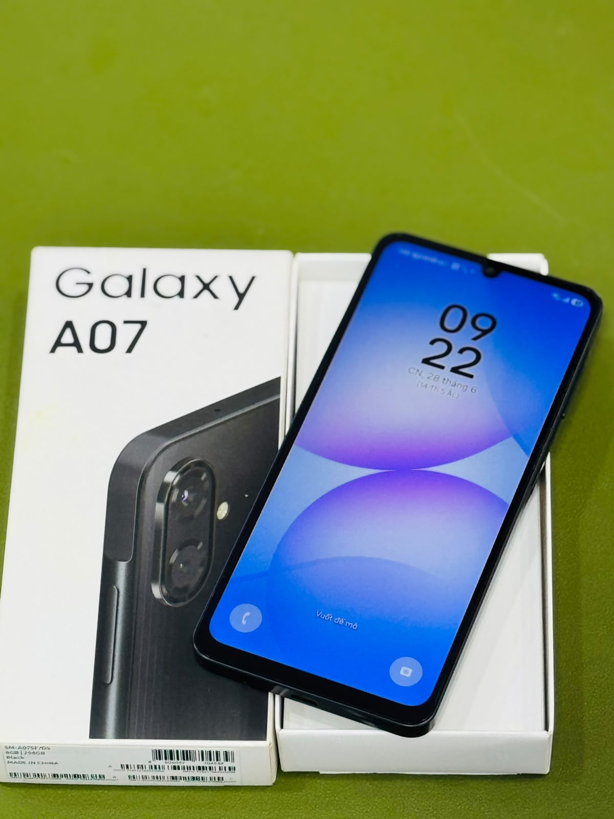 ĐTDĐ Samsung A07 4G, SM-A075F/DS,8+256, Đen - 356912769425006 - A075FZKIXXV - TBH