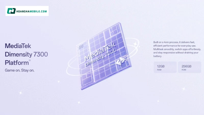 OPPO Reno16 F 5G được trang bị chip MediaTek Dimensity 7300 Energy. OPPO Reno16 F 5G được trang bị chip MediaTek Dimensity 7300 Energy.