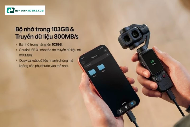 Camera cầm tay DJI Osmo Pocket 4P Vlog Combo có thiết bị có gimbal tích hợp. Camera cầm tay DJI Osmo Pocket 4P Vlog Combo có thiết bị có gimbal tích hợp.