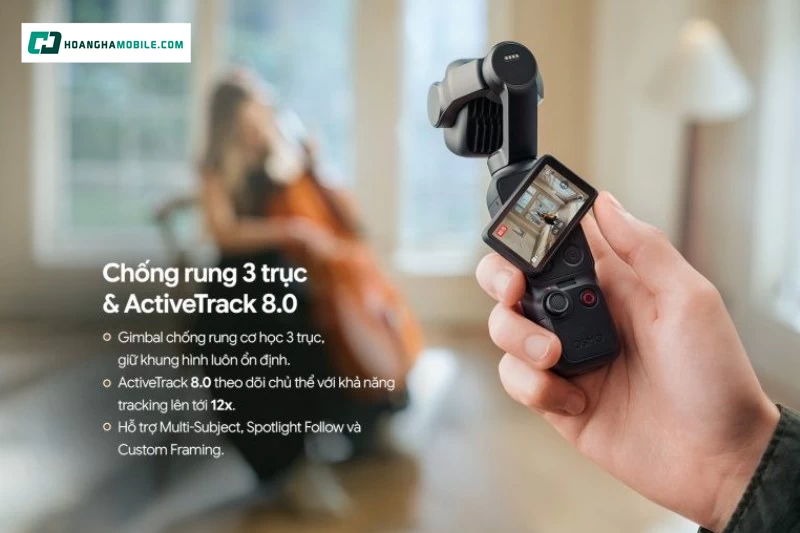 Chống rung gimbal là lý do dòng Osmo Pocket được nhiều người dùng vlog yêu thích. Chống rung gimbal là lý do dòng Osmo Pocket được nhiều người dùng vlog yêu thích.