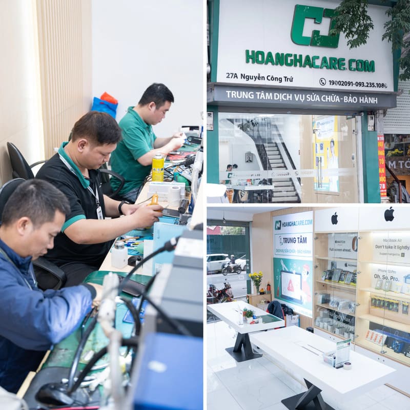 Dịch vụ sửa Face ID iPhone 16 Pro của Hoàng Hà Care có quy trình rõ ràng, có báo giá trước và có chính sách bảo hành cụ thể