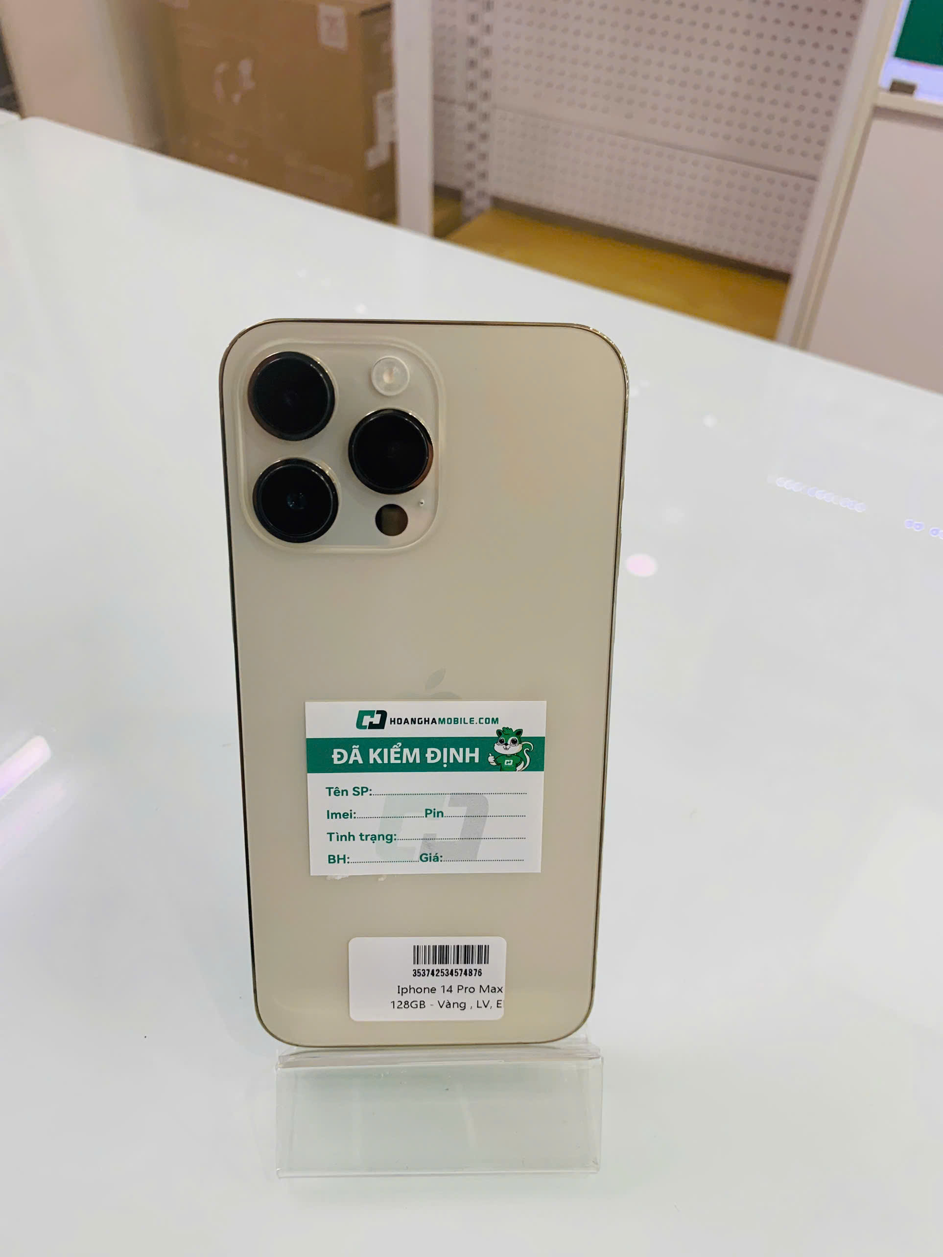 ĐTDĐ Apple iPhone 14 Pro Max 128GB Gold - Cũ - 353742534574876 - IPC14MG128