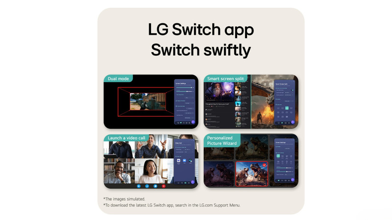 Tích hợp công nghệ cao cáp LG switch.