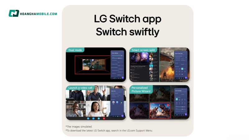 Tích hợp công nghệ cao cáp LG switch. Tích hợp công nghệ cao cáp LG switch.