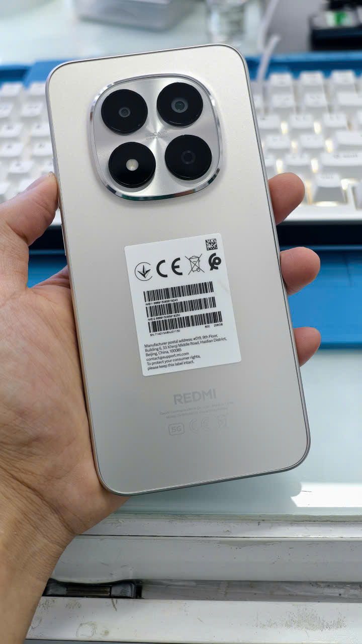 ĐIỆN THOẠI DI ĐỘNG (TEL) REDMI NOTE 15 PRO 5G 6.83/MTK D7400-Ultra/12G/256G/200MP+8MP/20MP/6580mAh (25080RABDG)/TITAN XÁM (69325