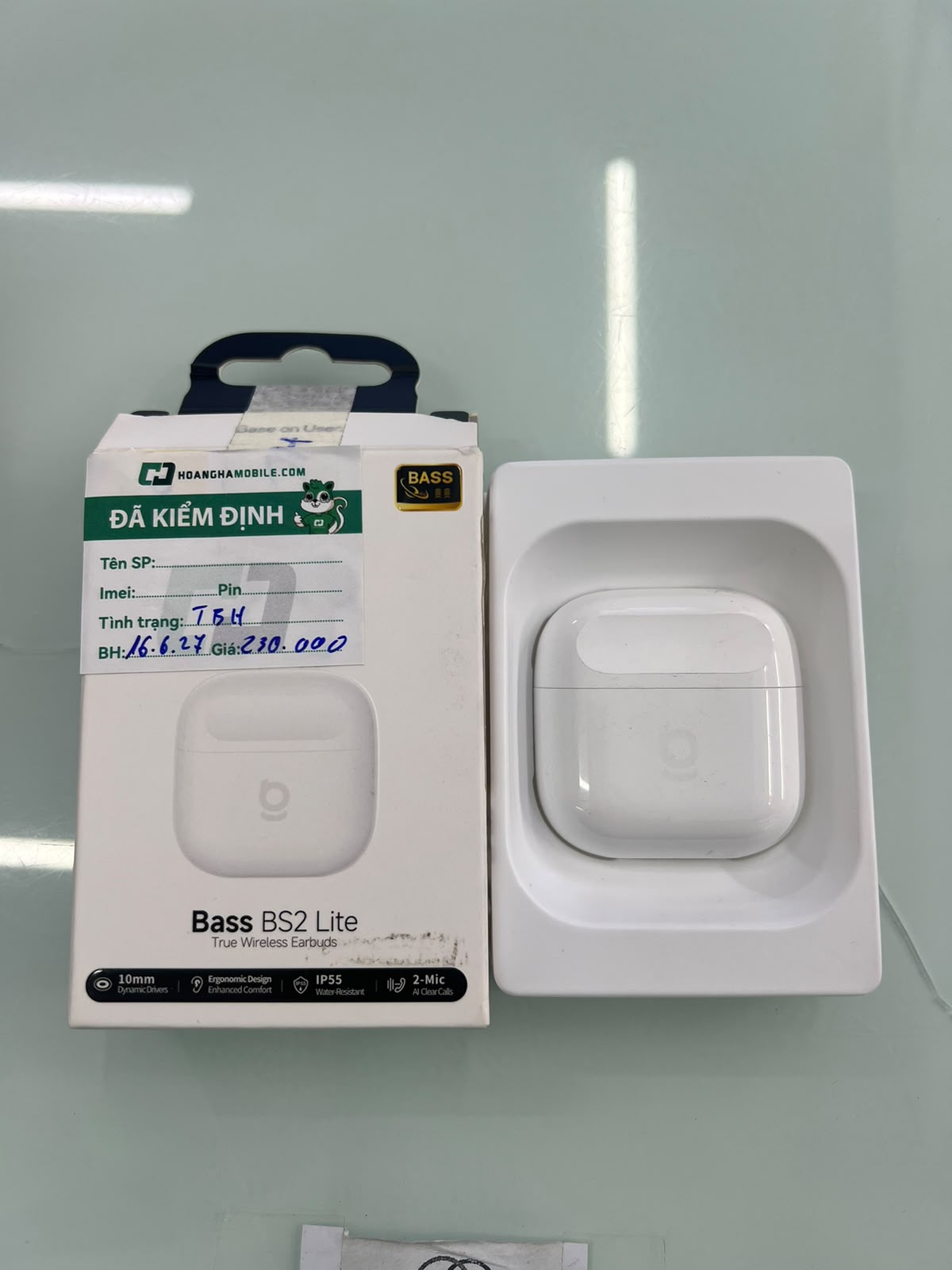 Tai nghe không dây hiệu Baseus Bass BS2 Lite - Màu trắng - 2026HH001329 - BS2LITET