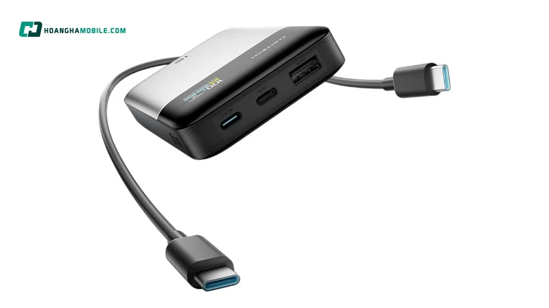 Sạc dự phòng Cuktech 15 Air PB150S 3 cổng sạc gồm 2 cổng USB-C và 1 cổng USB-A. Sạc dự phòng Cuktech 15 Air PB150S 3 cổng sạc gồm 2 cổng USB-C và 1 cổng USB-A.