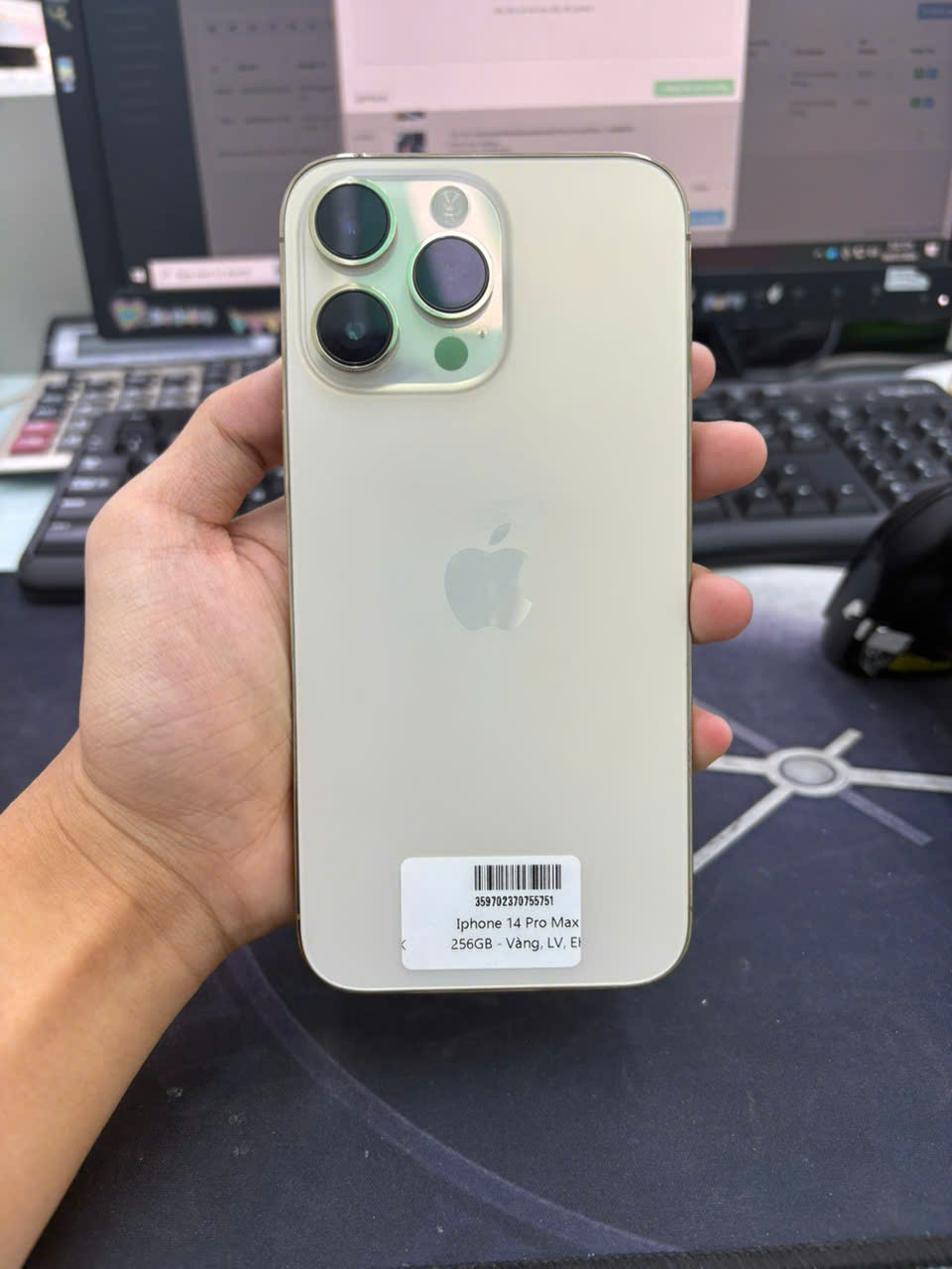 ĐTDĐ Apple iPhone 14 Pro Max 256GB Gold - Cũ