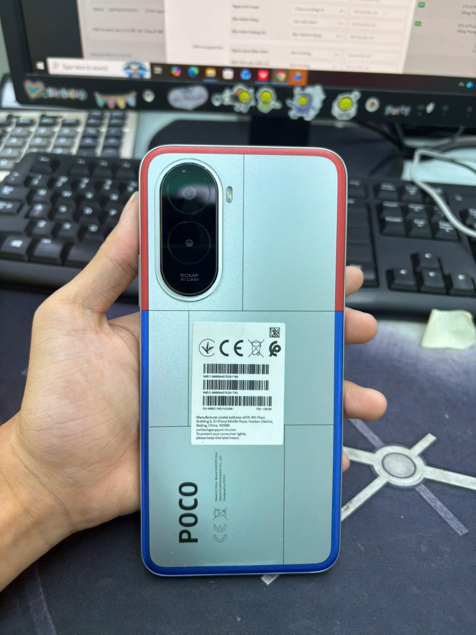 ĐIỆN THOẠI DI ĐỘNG (TEL) POCO M7 6.9"/SNAP 685/6G/128G/50MP+QVGA/8MP/7000mAh