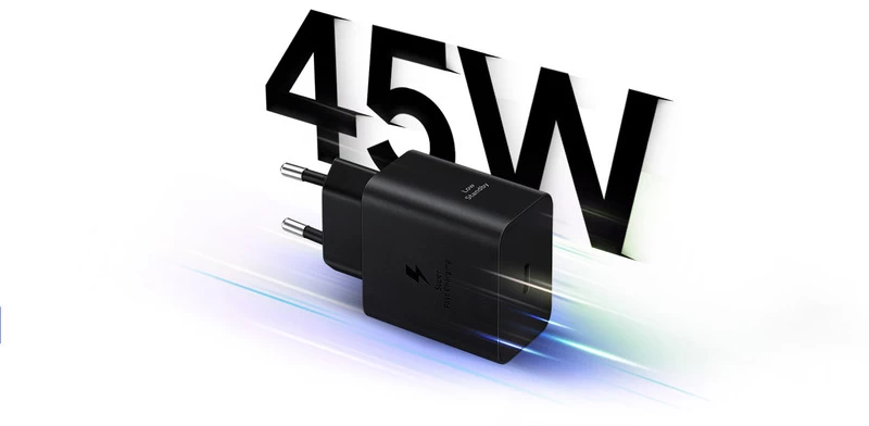 Củ sạc không kèm cáp 45W Đen. Củ sạc không kèm cáp 45W Đen.