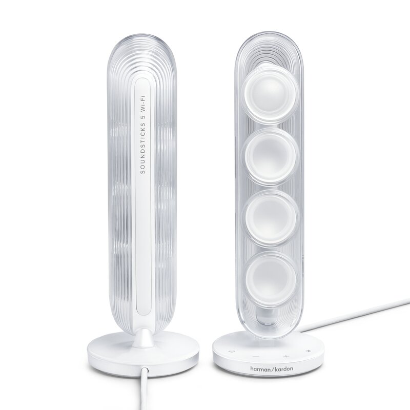 Loa Harman Kardon SOUNDSTICK 5 với âm thanh 2.1 công suất 190W RMS cho trải nghiệm giải trí có chiều sâu