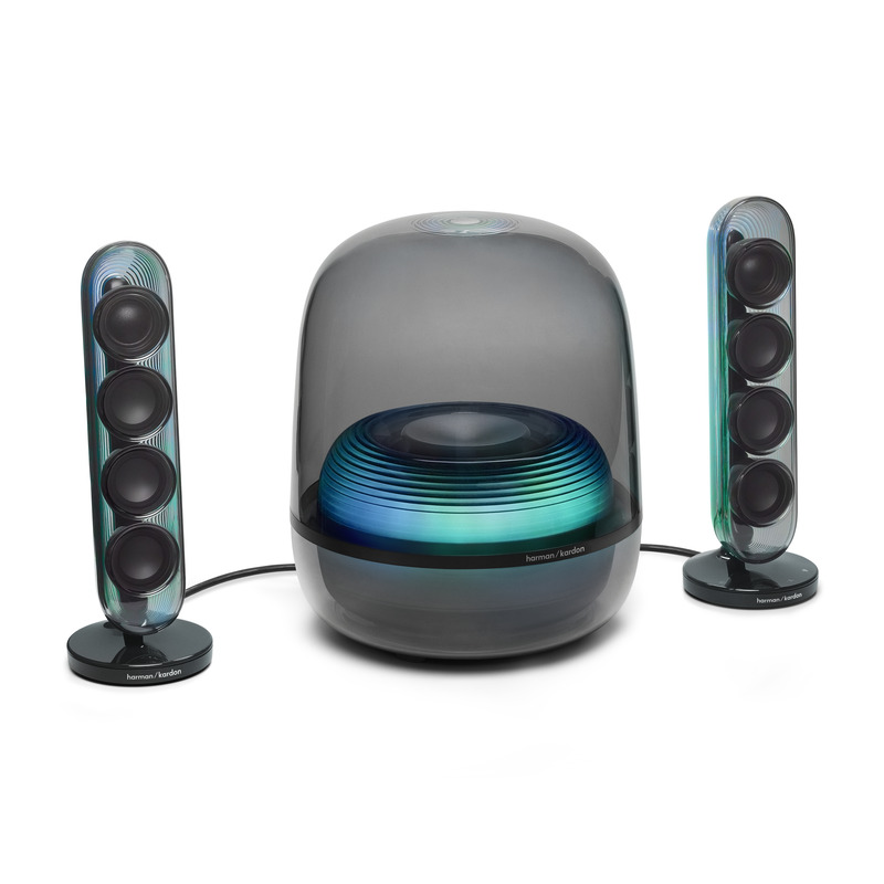 Loa Bluetooth Harman Kardon SOUNDSTICK 5 là hệ thống loa 2.1 cao cấp dành cho không gian sống